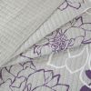 6 Piece Printed Cotton Quilt Set with Throw Pillows