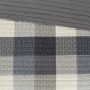 6 Piece Printed Herringbone Quilt Set with Throw Pillows Grey Full/Queen