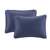 Reversible Quilt Set Navy King/Cal King