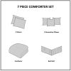 7 Piece Printed Seersucker Comforter Set