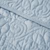 Oversized Quilted Throw Ivory 60x70"