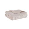 Oversized Quilted Throw with Scalloped Edges Blush 60x72"